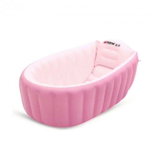 Ванна для детей Intime Baby Bath Tub с насосом Розовый (3612)