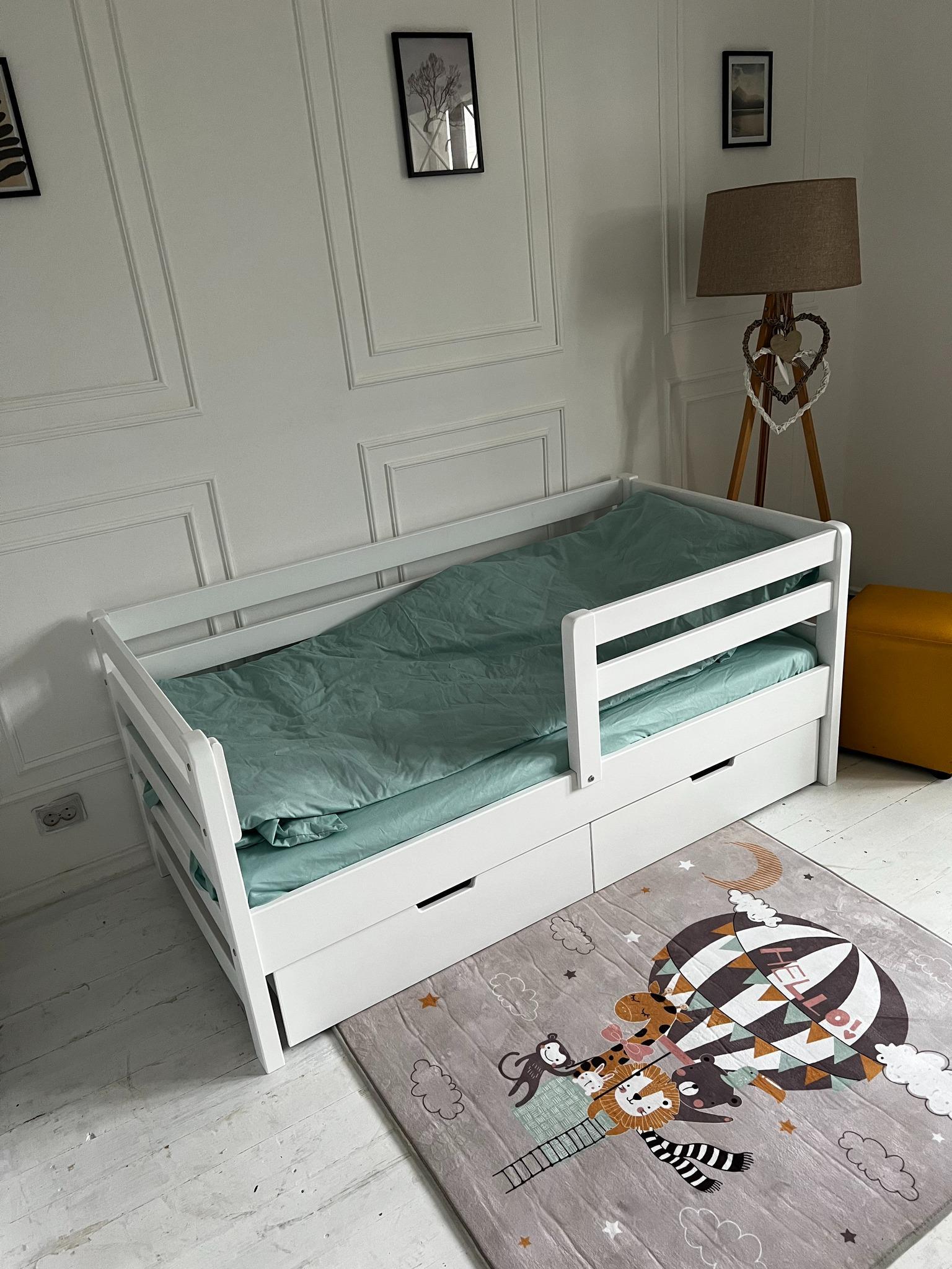 Ліжко підліткове Goydalka Aurora з шухлядою 160x80 см Білий - фото 10 Ліжко підліткове Goydalka Aurora з шухлядою 160x80 см Білий - фото 10