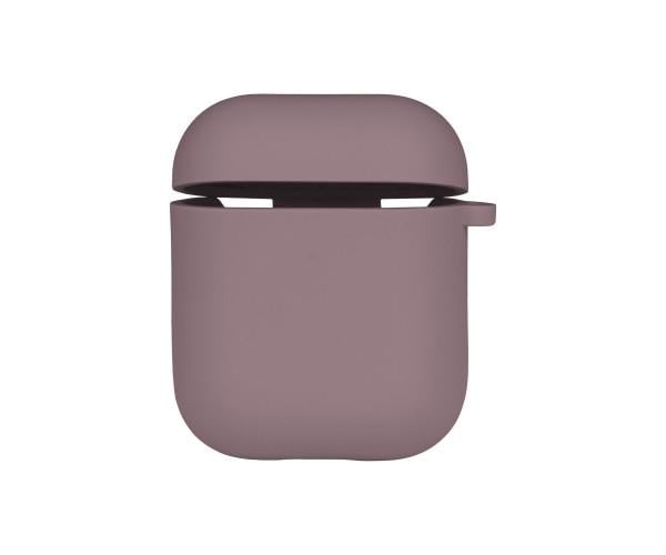 Чохол Silicone Case with microfibra для Airpods 1/2 Blackcurrant