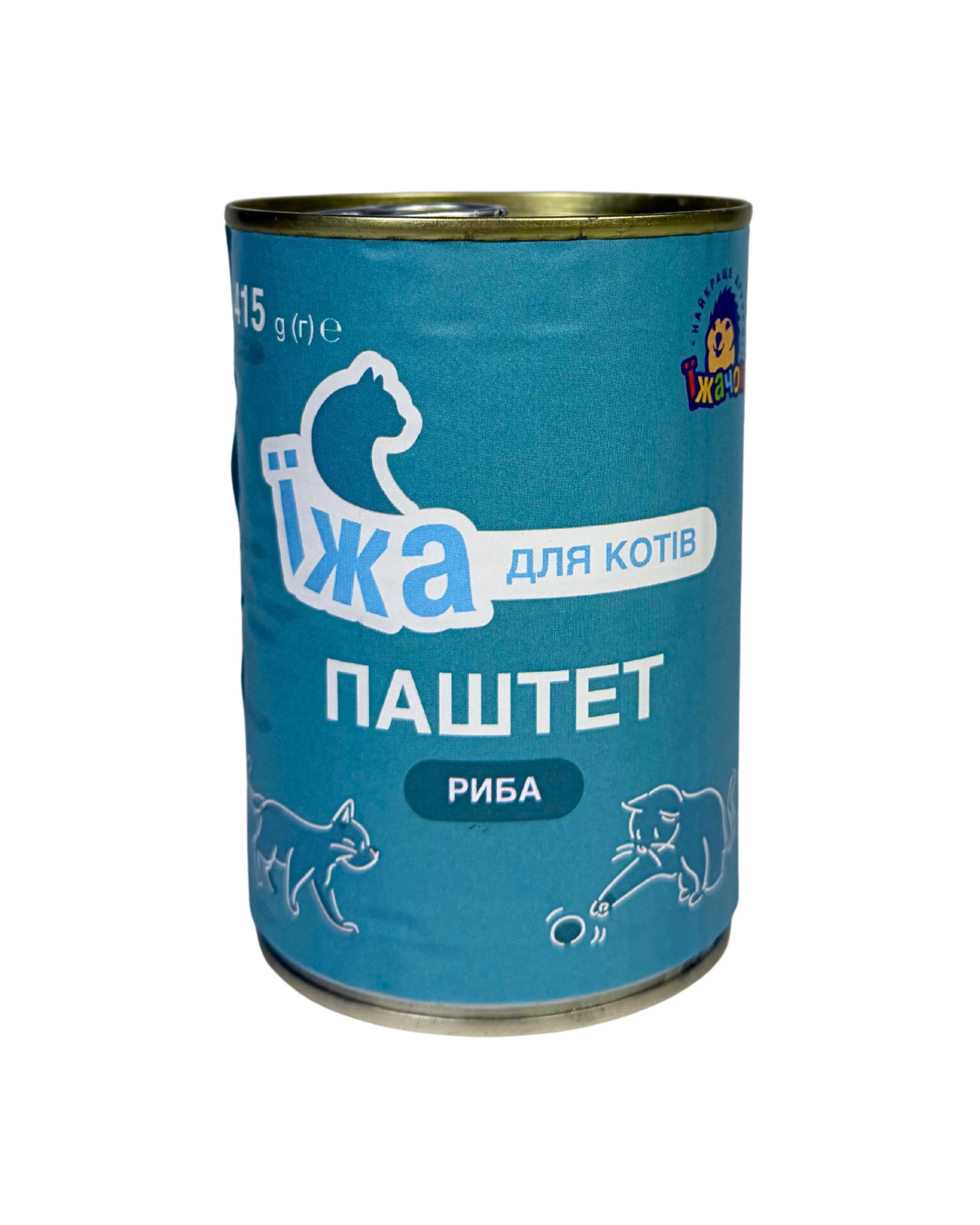 Паштет Їжачок с рыбой для взрослых котов 415 г (90976)