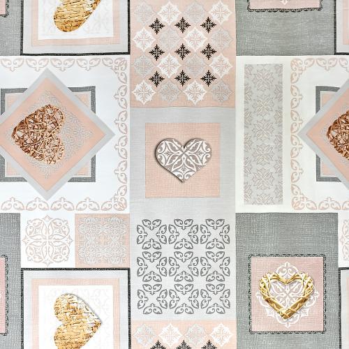 Клейонка Stenson Demo E-6366-1 на нетканій основі ущільнена 1,4х20 м