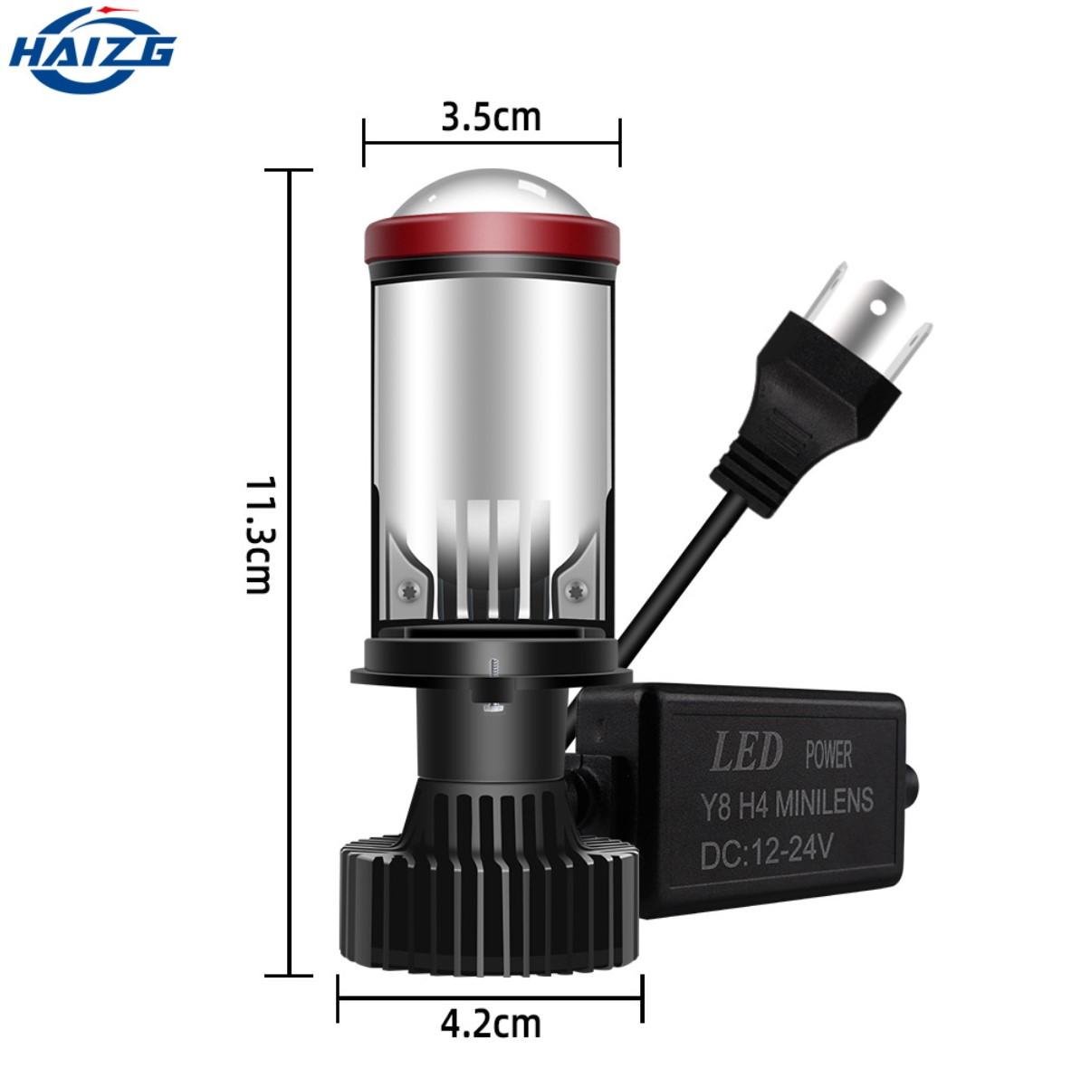 Лампи BI-LED міні-лінзи Y8 H4 MINI LED LENS 70 Вт 16000Лм 6000К 9-36v цоколь H4 - фото 8