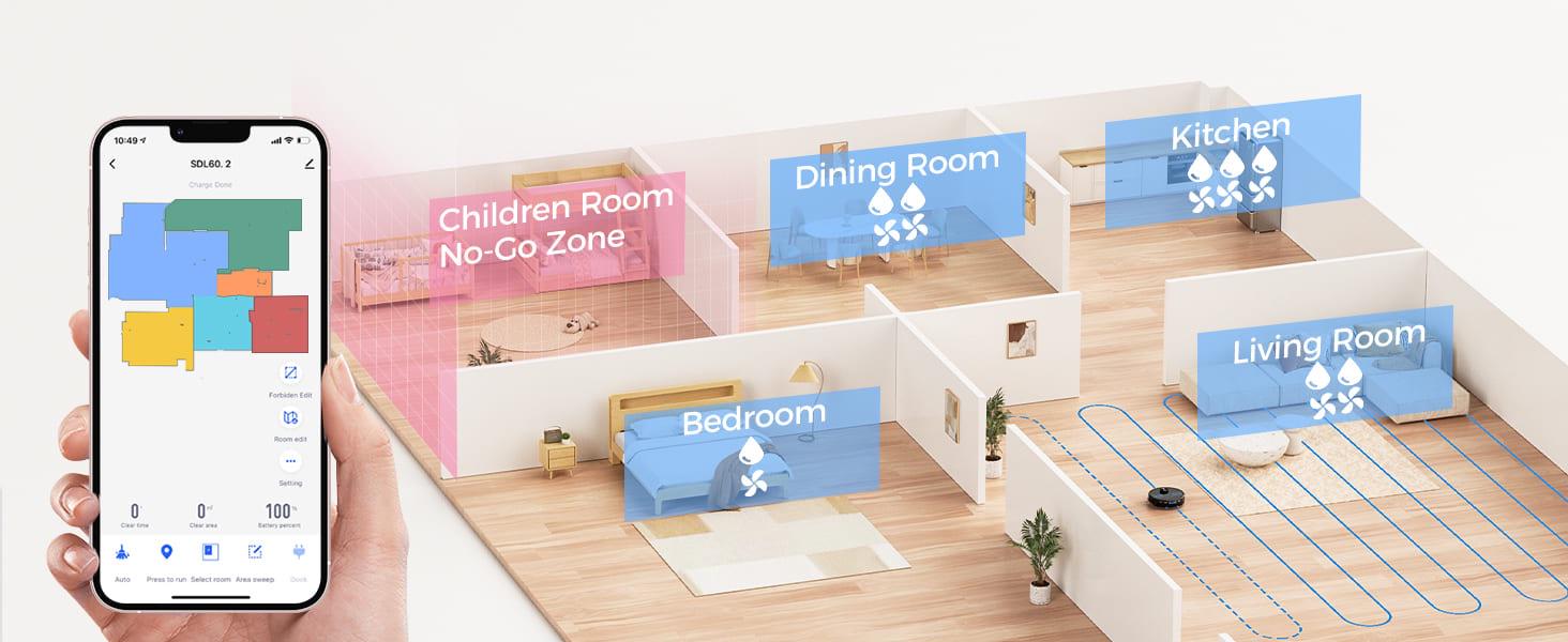 Робот- пилосос миючий Lubluelu SL60D Black (03544) - фото 8 Робот- пилосос миючий Lubluelu SL60D Black (03544) - фото 8