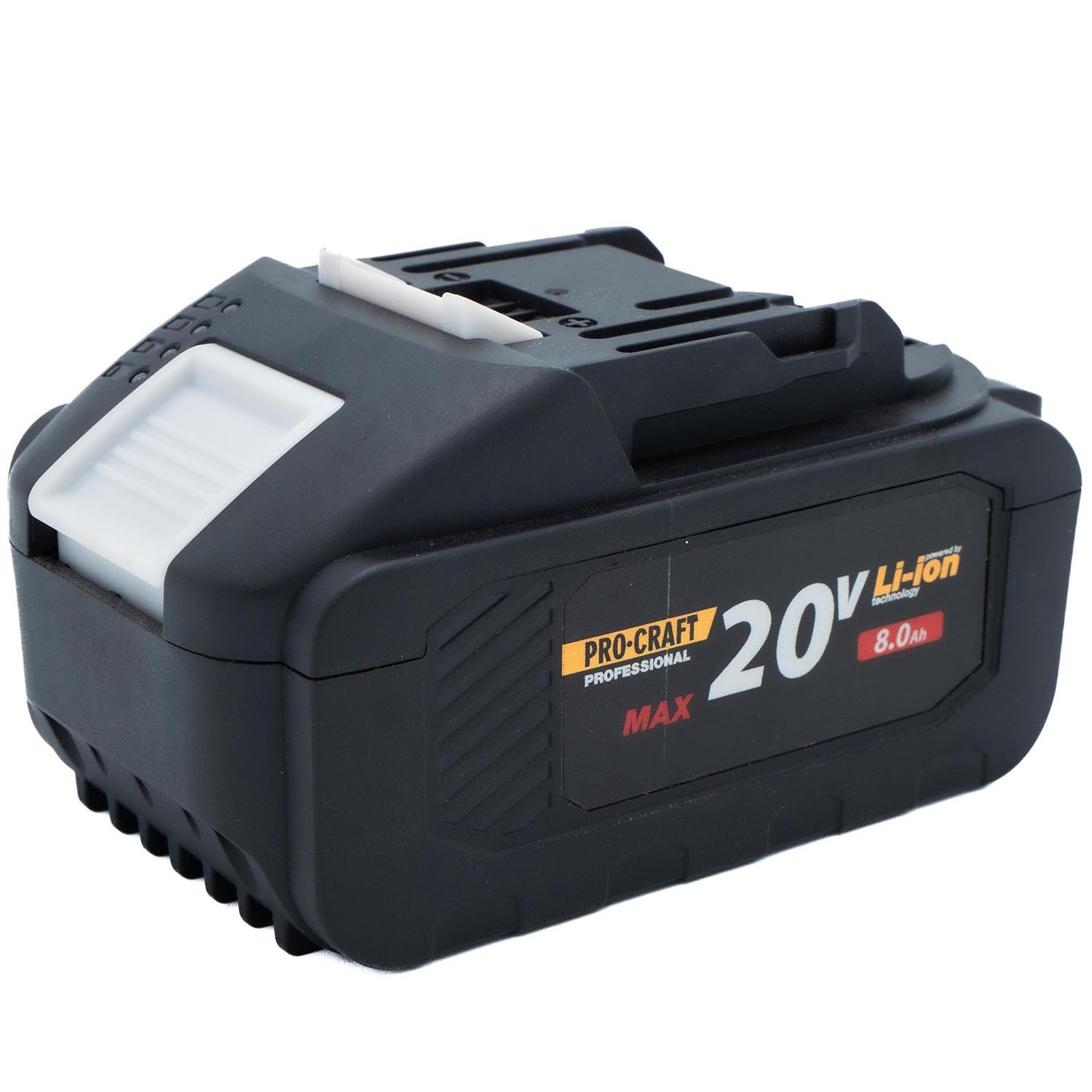 Батарея акумуляторна Procraft Battery 20/8 20 В 8Аг (030211)