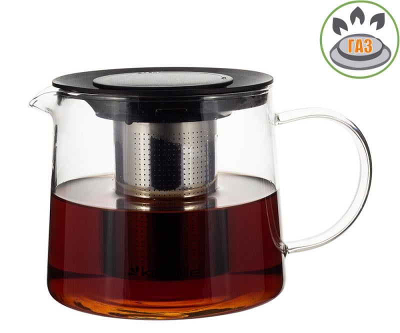 Чайник скляний заварювальний Kamille зі знімним ситечком 600 мл (0776s) - фото 2 Чайник скляний заварювальний Kamille зі знімним ситечком 600 мл (0776s) - фото 2