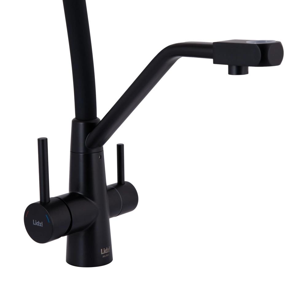 Змішувач для кухні Lidz Aria 020F3 з гнучким виливом і підключенням фільтру Чорний (LDARI020F3BLA39212) - фото 9 Змішувач для кухні Lidz Aria 020F3 з гнучким виливом і підключенням фільтру Чорний (LDARI020F3BLA39212) - фото 9