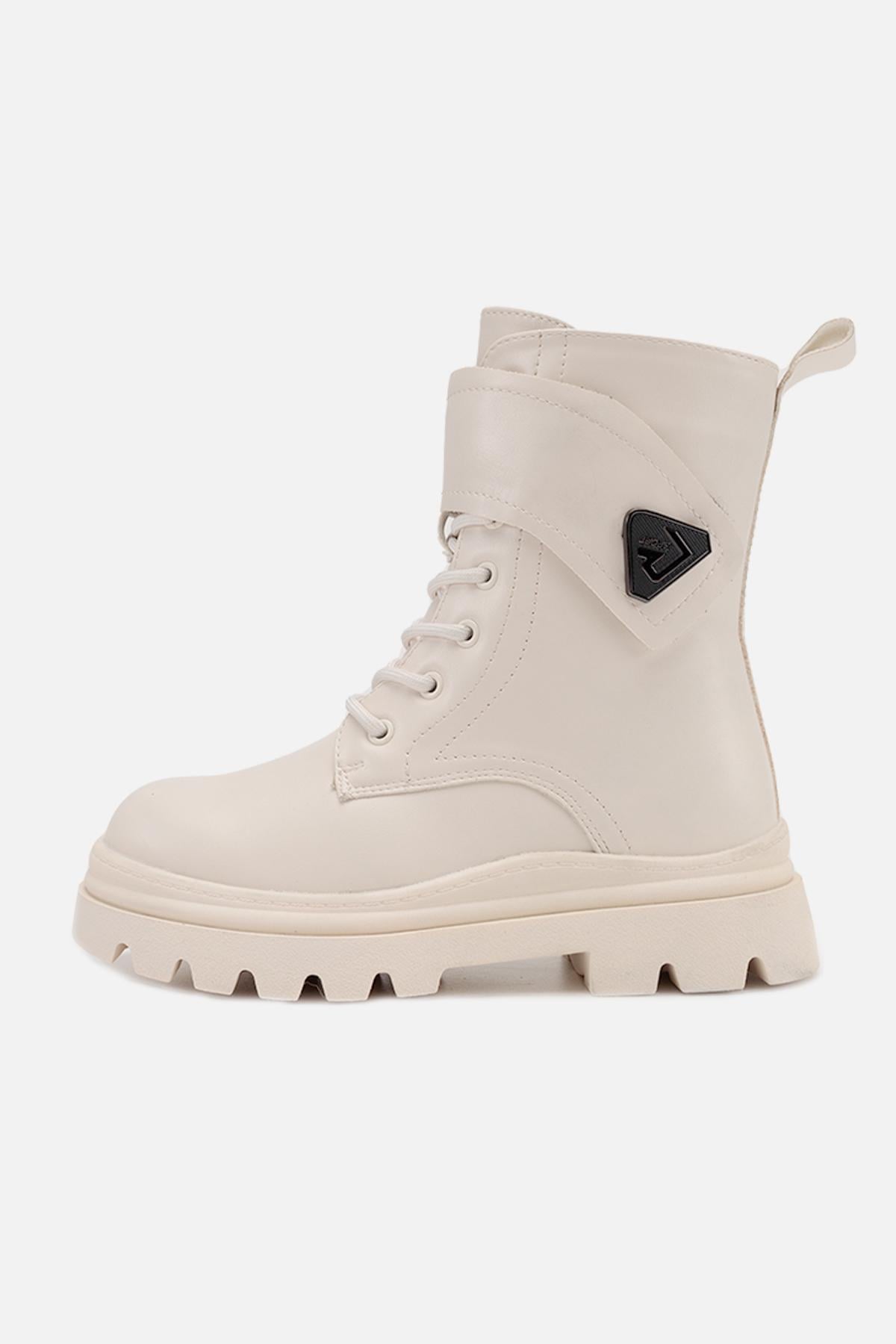 Ботинки детские зимние ЦБ-00258979 для девочки р. 32 Молочный (29085989)