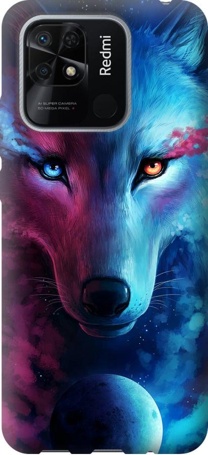 Чехол на Xiaomi Redmi 10C Арт-волк (3999t-2591-42517)