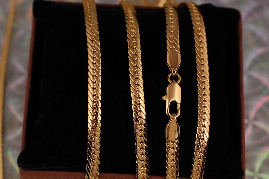 Цепь Xuping Jewelry Снейк 60 см 5 мм Золотистый (1862559094)