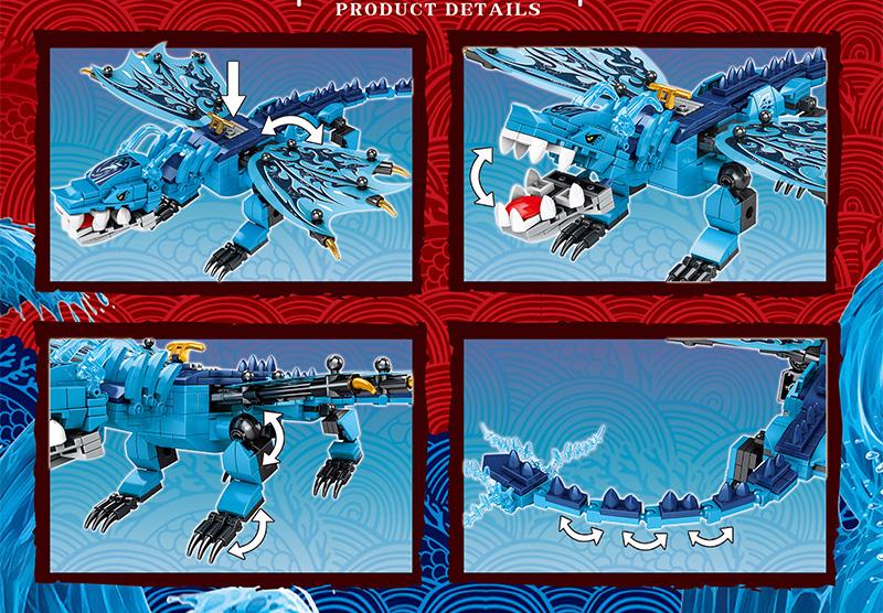 Конструктор Водяной Дракон MG382 397 дет. (30411577) - фото 3 Конструктор Водяной Дракон MG382 397 дет. (30411577) - фото 3