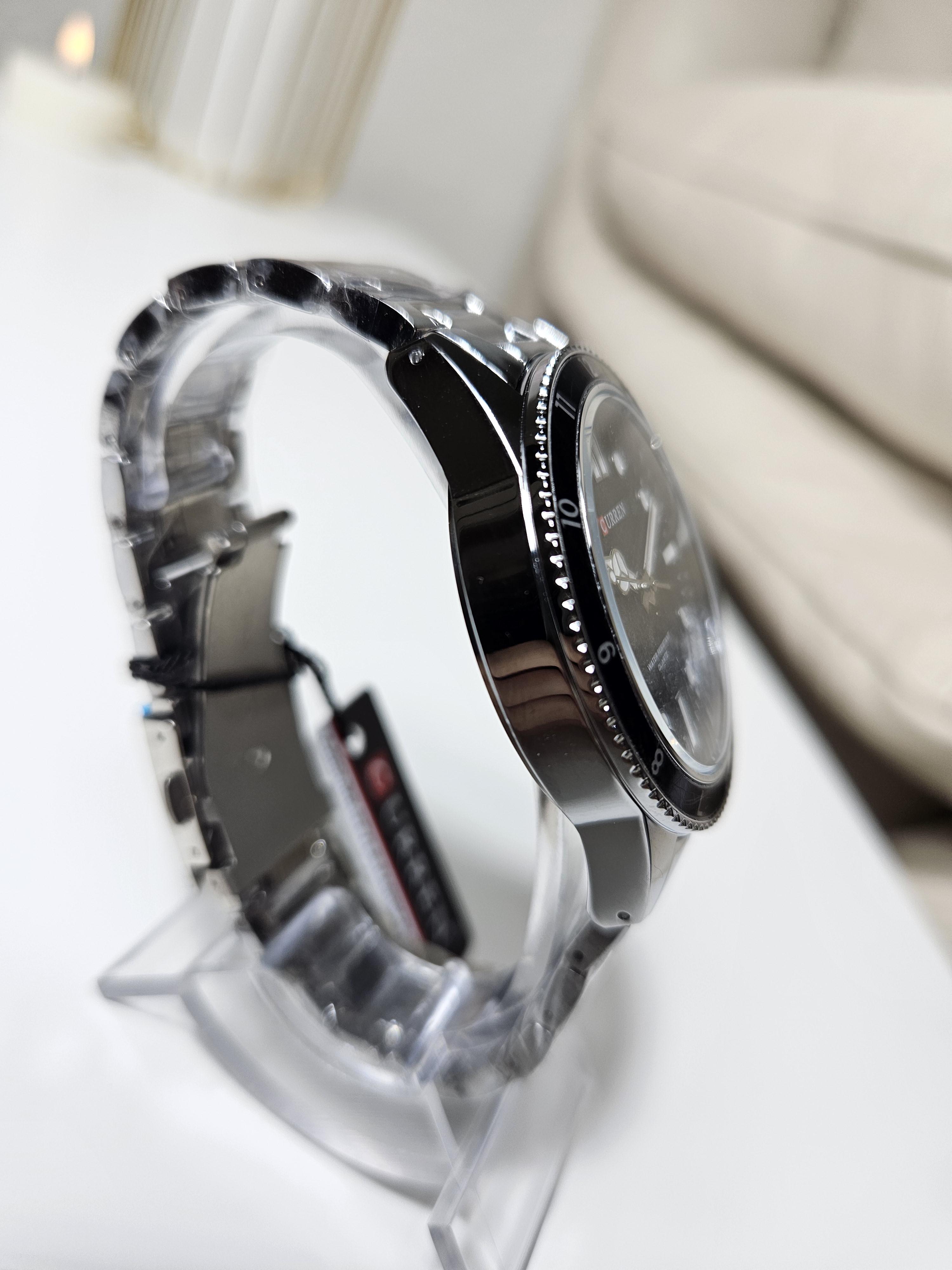 Наручные часы мужские Сurren 8450 Silver/Black (1108) - фото 4 Наручные часы мужские Сurren 8450 Silver/Black (1108) - фото 4