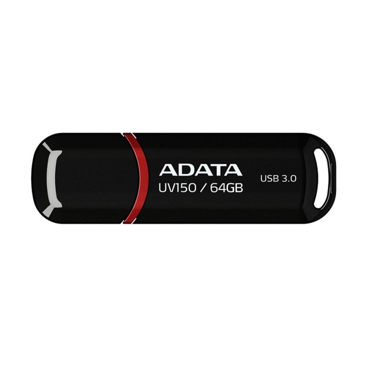 Флеш-накопичувач USB A-DATA UV150 USB3.2 Gen 1 64GB Black (AUV150-64G-RBK)