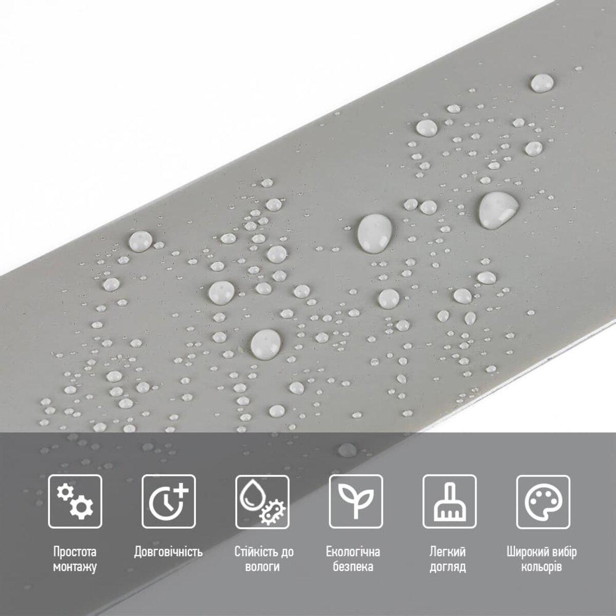 Плінтус вініловий самоклеючий 5000х100х2 мм (SW-00002121) - фото 4