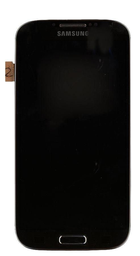 Матрица с тачскрином для телефона Samsung Galaxy S4 GT-I9500 с рамкой Черный
