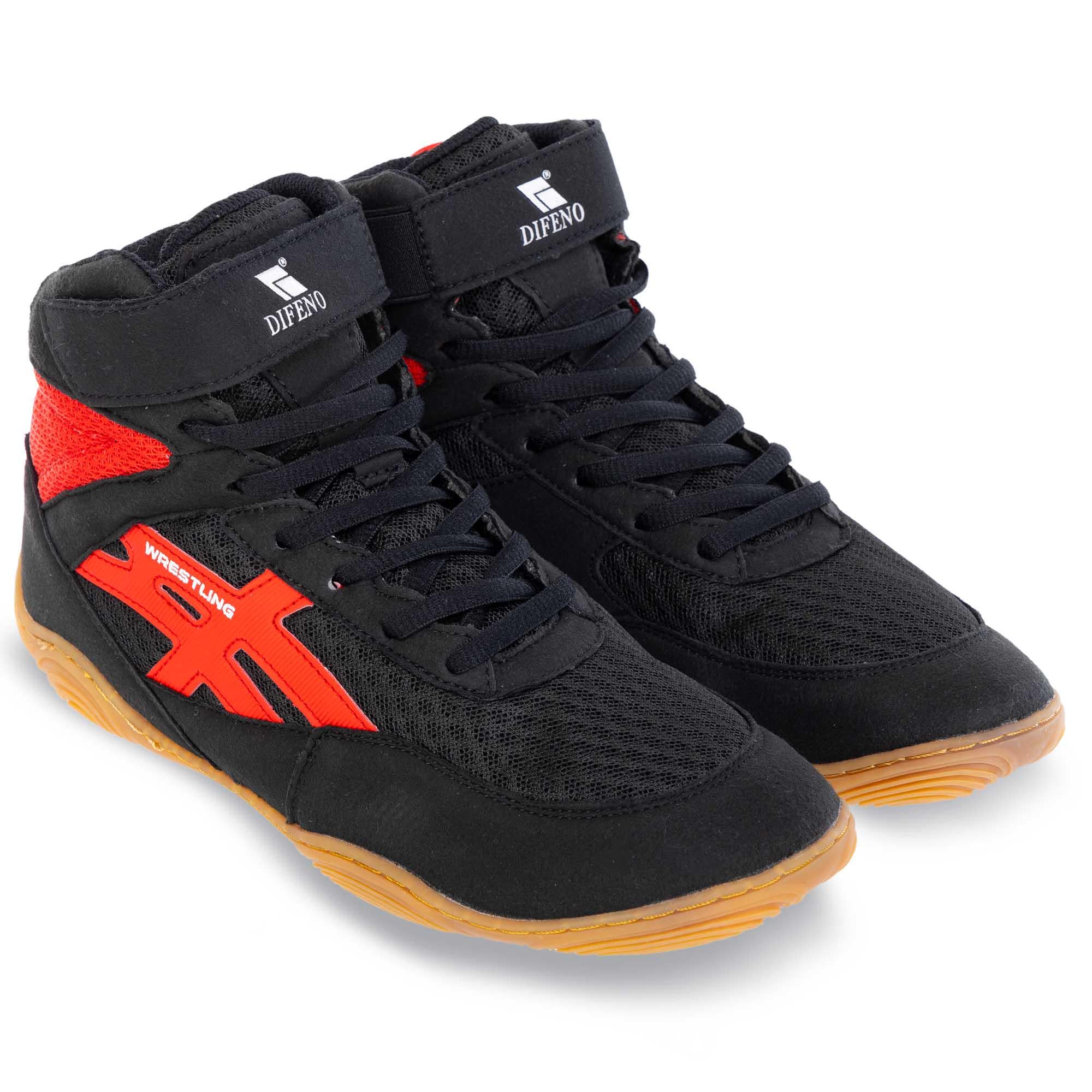 Борцовки Difeno W-4010-5 р. 36/23,5 см Черный/Красный (6936116104773)