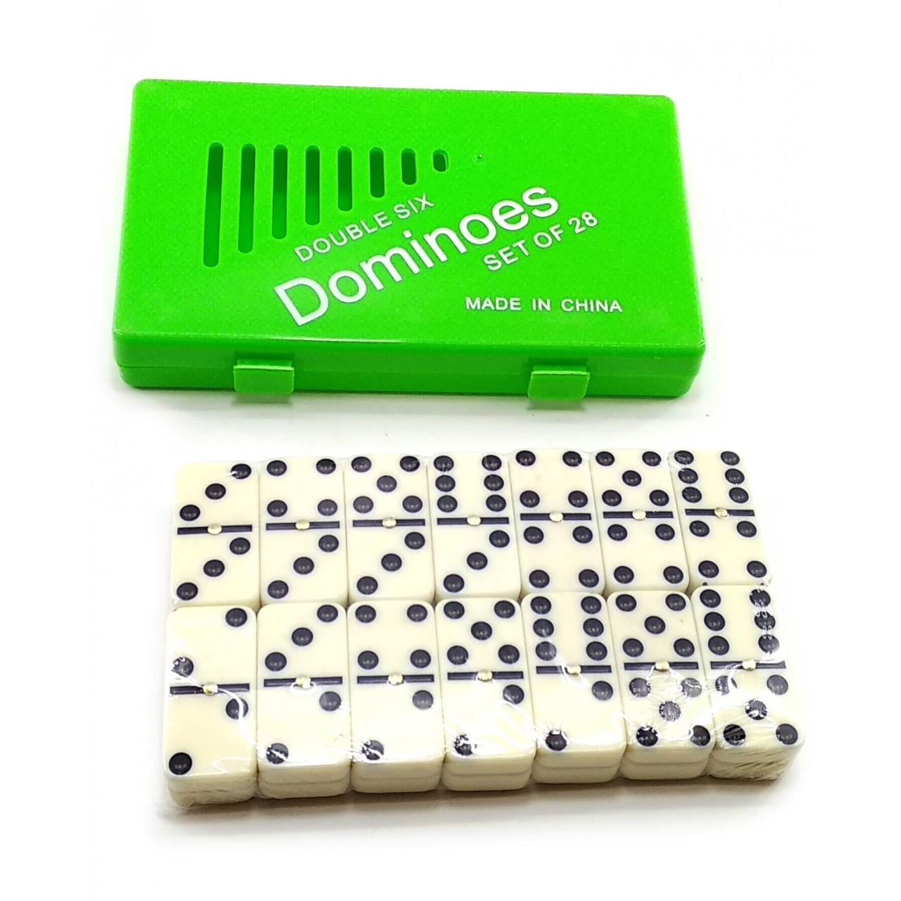 Домино в кейсе 17,5х10,5х2,5 см Зеленый (32304)