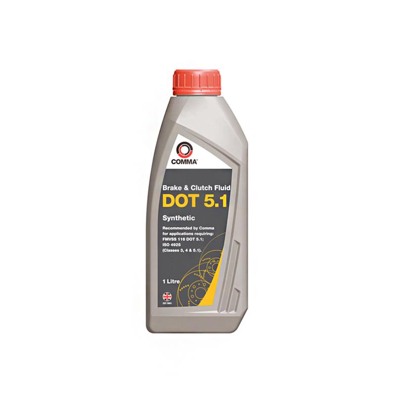 Тормозная жидкость COMMA DOT 5.1 Brake Fluid 1 л (BF51L)