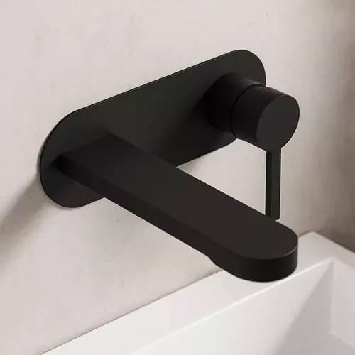 Змішувач прихованого монтажу для раковини Devit Laguna 8411X110B Чорний матовий