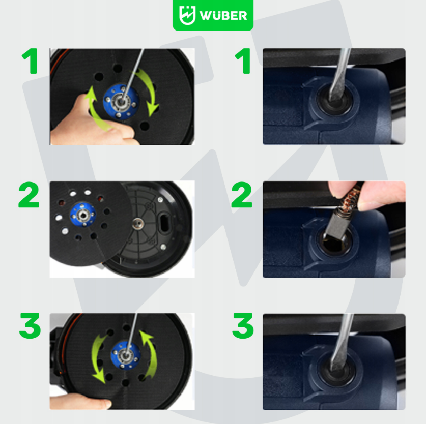 Шлифмашина для стен Wuber 1500 Вт 230 В (W2660012) - фото 5 Шлифмашина для стен Wuber 1500 Вт 230 В (W2660012) - фото 5