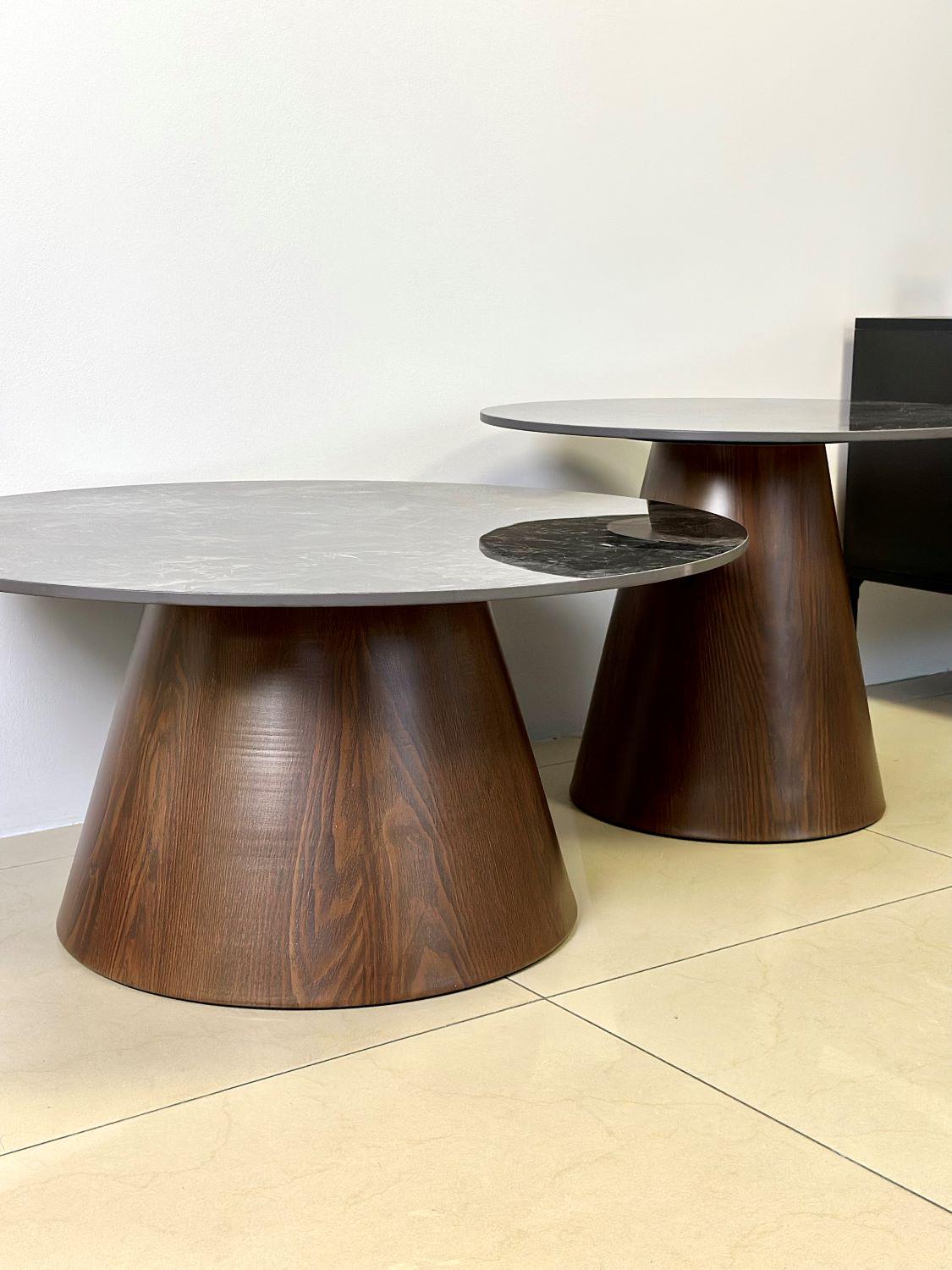 Журнальный столик Intarsio VIRGINIA A 80x35,5 см Черный глянец/Коричневый матовый (23550428) - фото 7 Журнальный столик Intarsio VIRGINIA A 80x35,5 см Черный глянец/Коричневый матовый (23550428) - фото 7