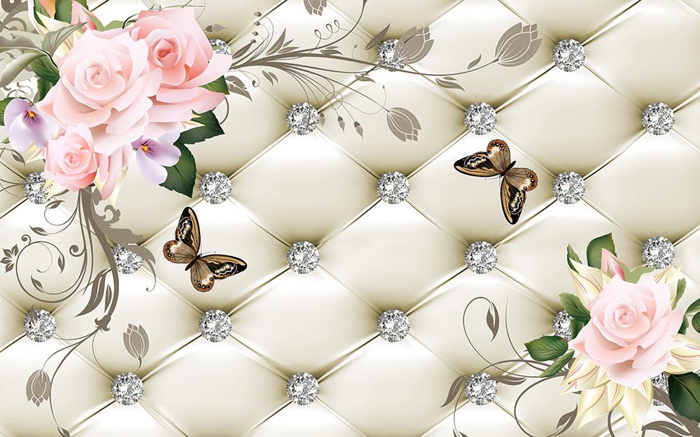 Фотообои Стразы и цветы (11050/1)