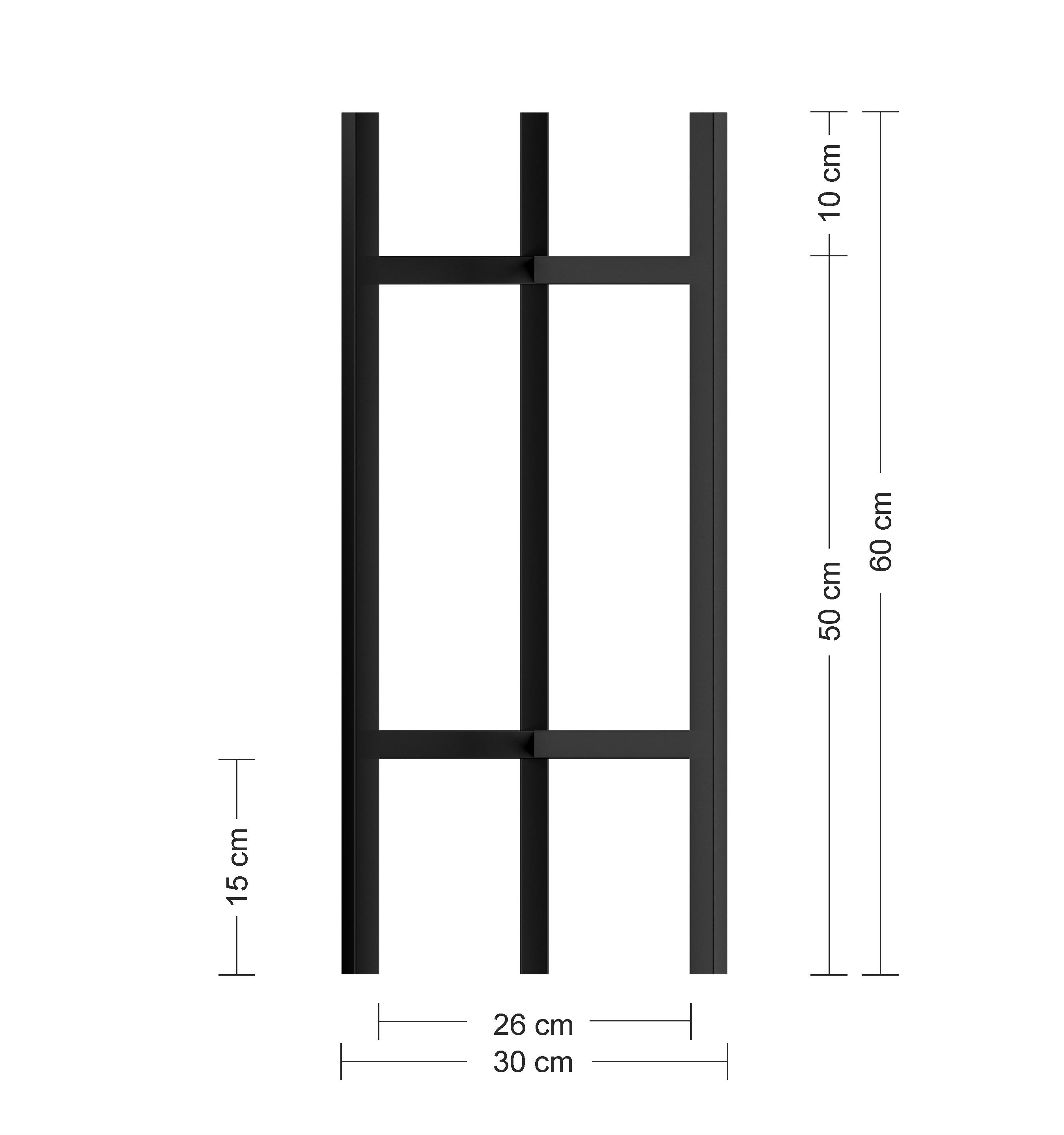 Підставка для квітів Orizon LOFT Y із металу 60х30х30 см Чорний матований - фото 2 Підставка для квітів Orizon LOFT Y із металу 60х30х30 см Чорний матований - фото 2
