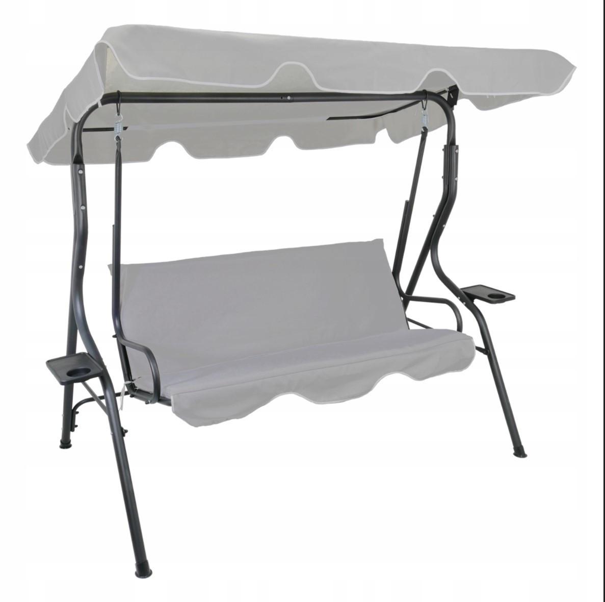 Качели садовые Garden трехместные с навесом раскладные до 200 кг - фото 9 Качели садовые Garden трехместные с навесом раскладные до 200 кг - фото 9