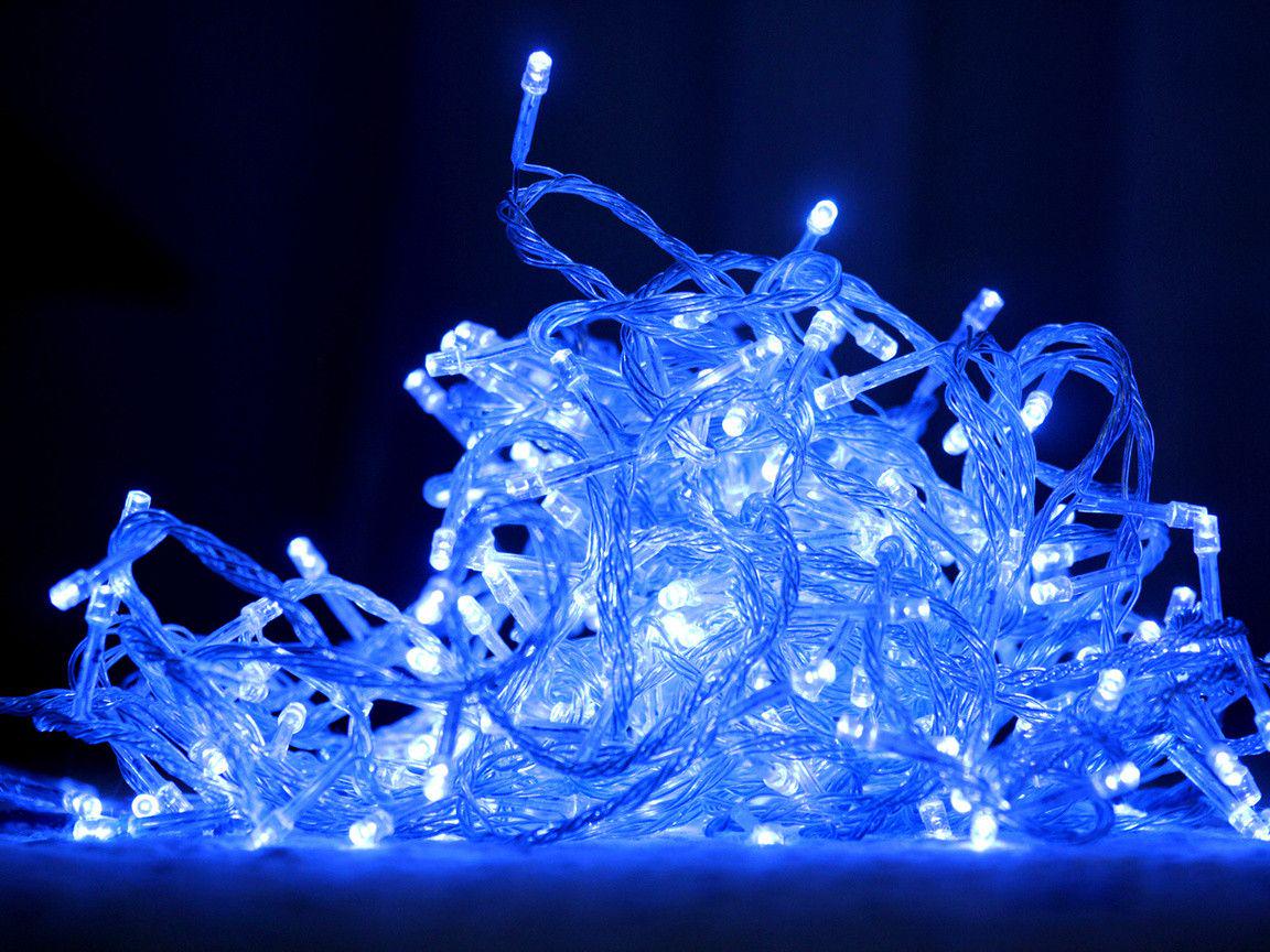 Светодиодная гирлянда Xmas Нить 500 LED 220 В внутренняя Синий
