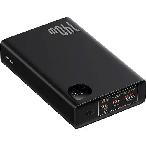 Батарея портативна BASEUS Adaman Digital Display Fast Charge 24000 mAh 140W P10021508113-00 Black - фото 5