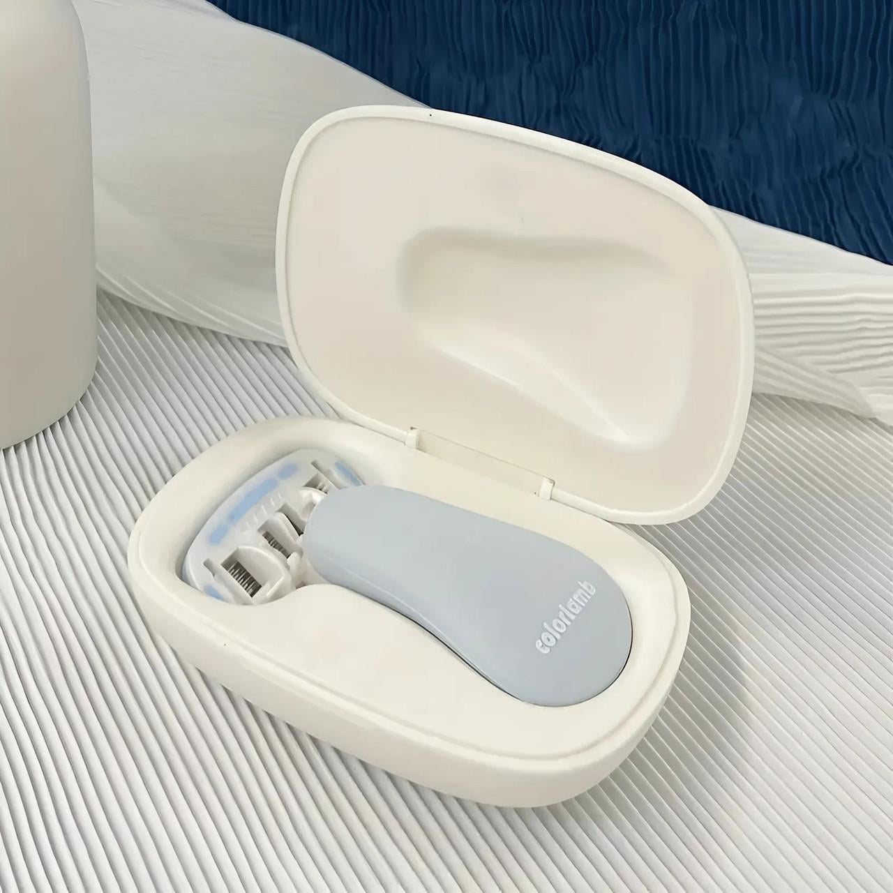 Бритва портативная 5-лезвийная с футляром для хранения Colorlamb Белый (2575158791)