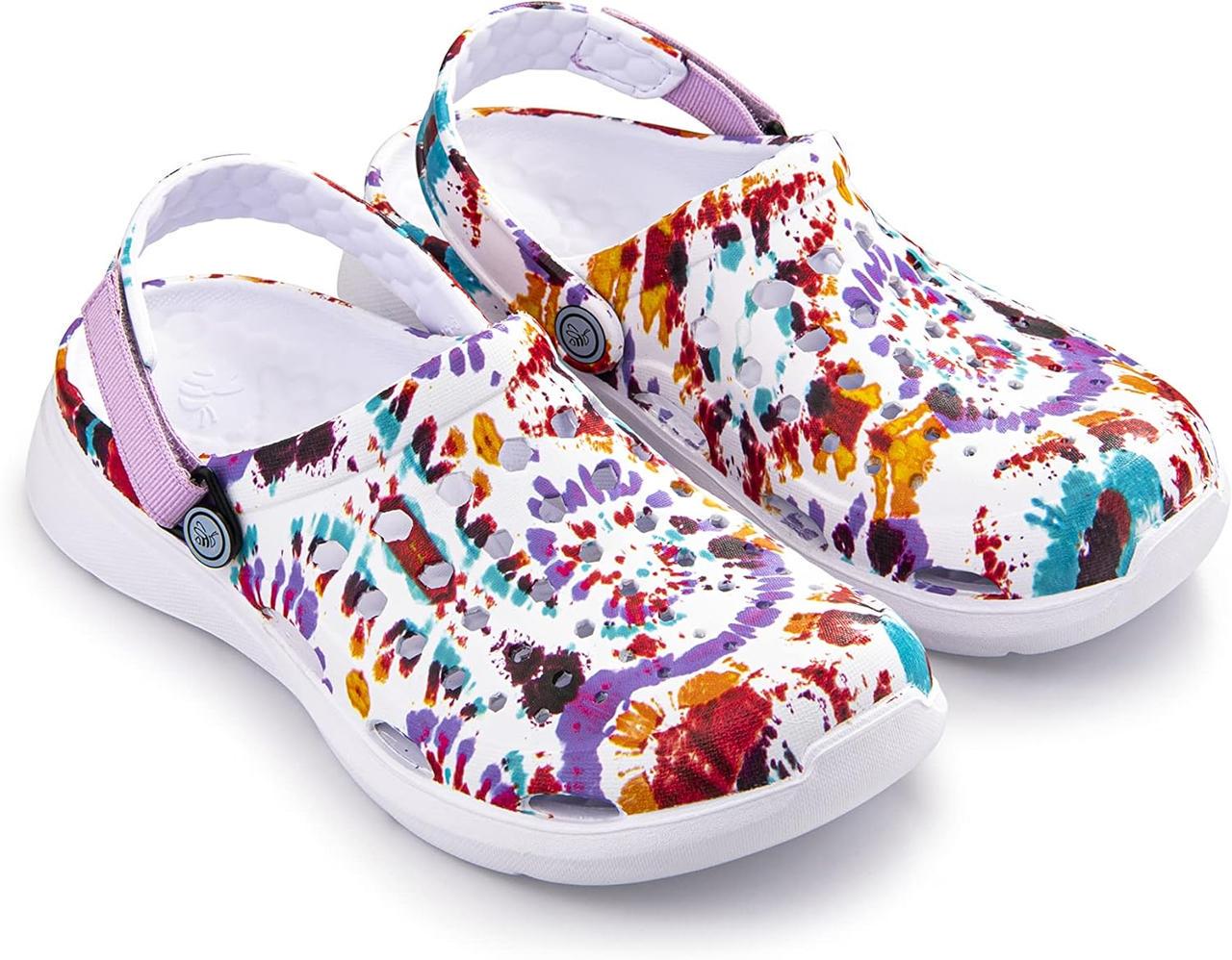 Сабо Joybees Modern Clog Graphic White Spiral Tie Dye р. 35,5 22,8 см Белый тай дай (2671858760)