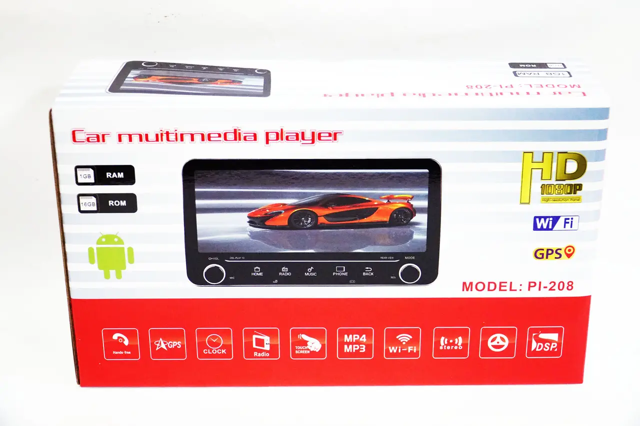 Автомагнитола сенсорная 10" 2din GPS Adnroid WiFi Bluetooth USB Pi-208 - фото 8