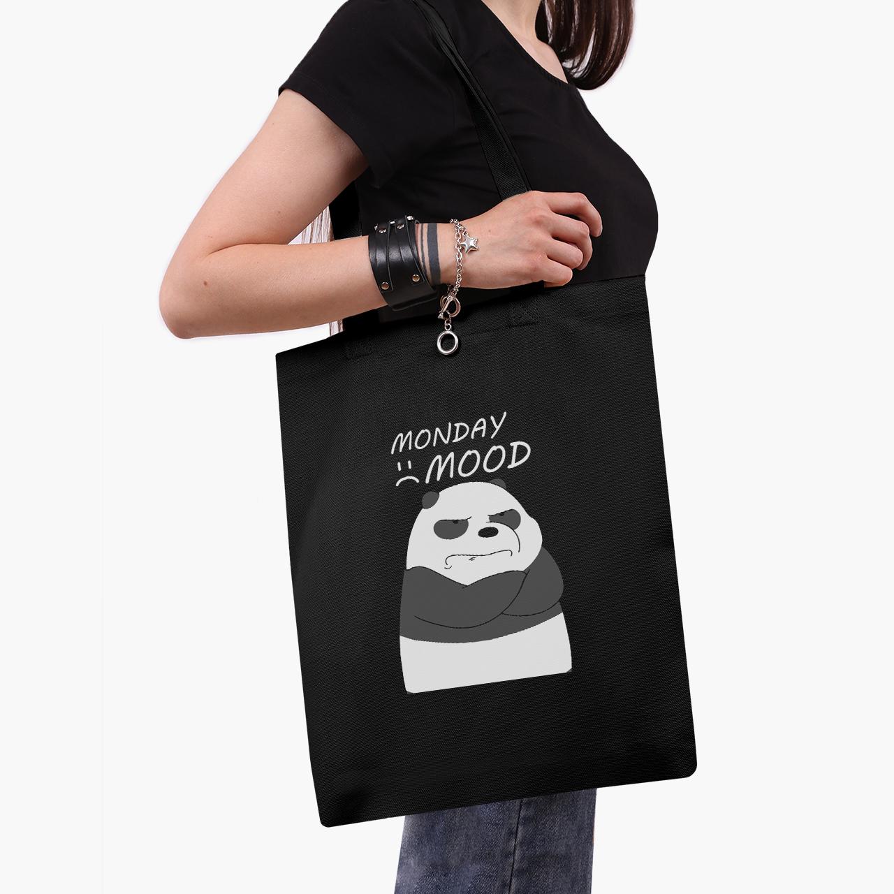 Эко сумка шоппер We Bare Bears 41x35 см Черный (9227-2899-BKZ)