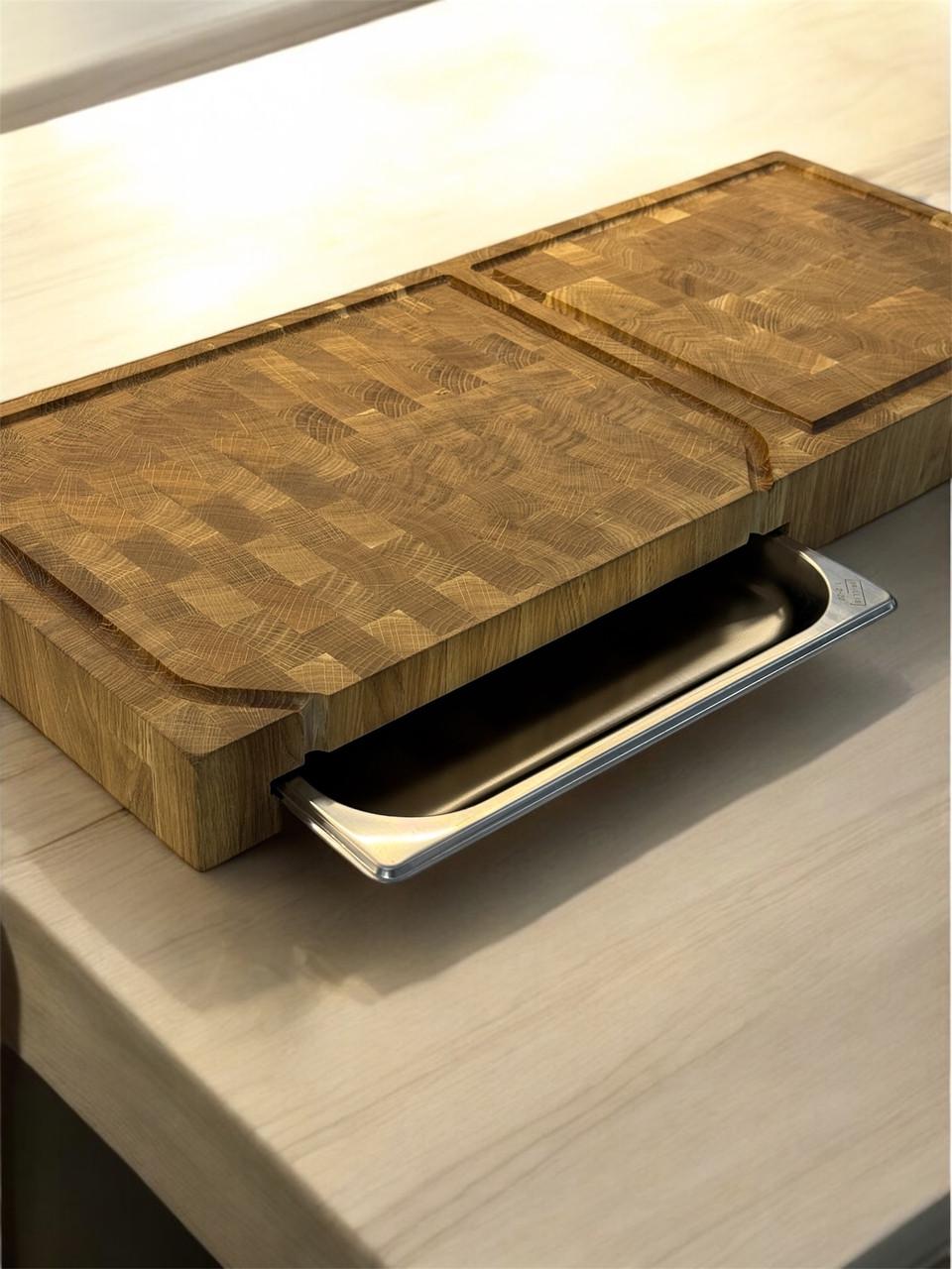 Дошка обробна Gorillas BBQ торцева подвійна з піддоном 700х300х60 мм (DS56) - фото 7 Дошка обробна Gorillas BBQ торцева подвійна з піддоном 700х300х60 мм (DS56) - фото 7