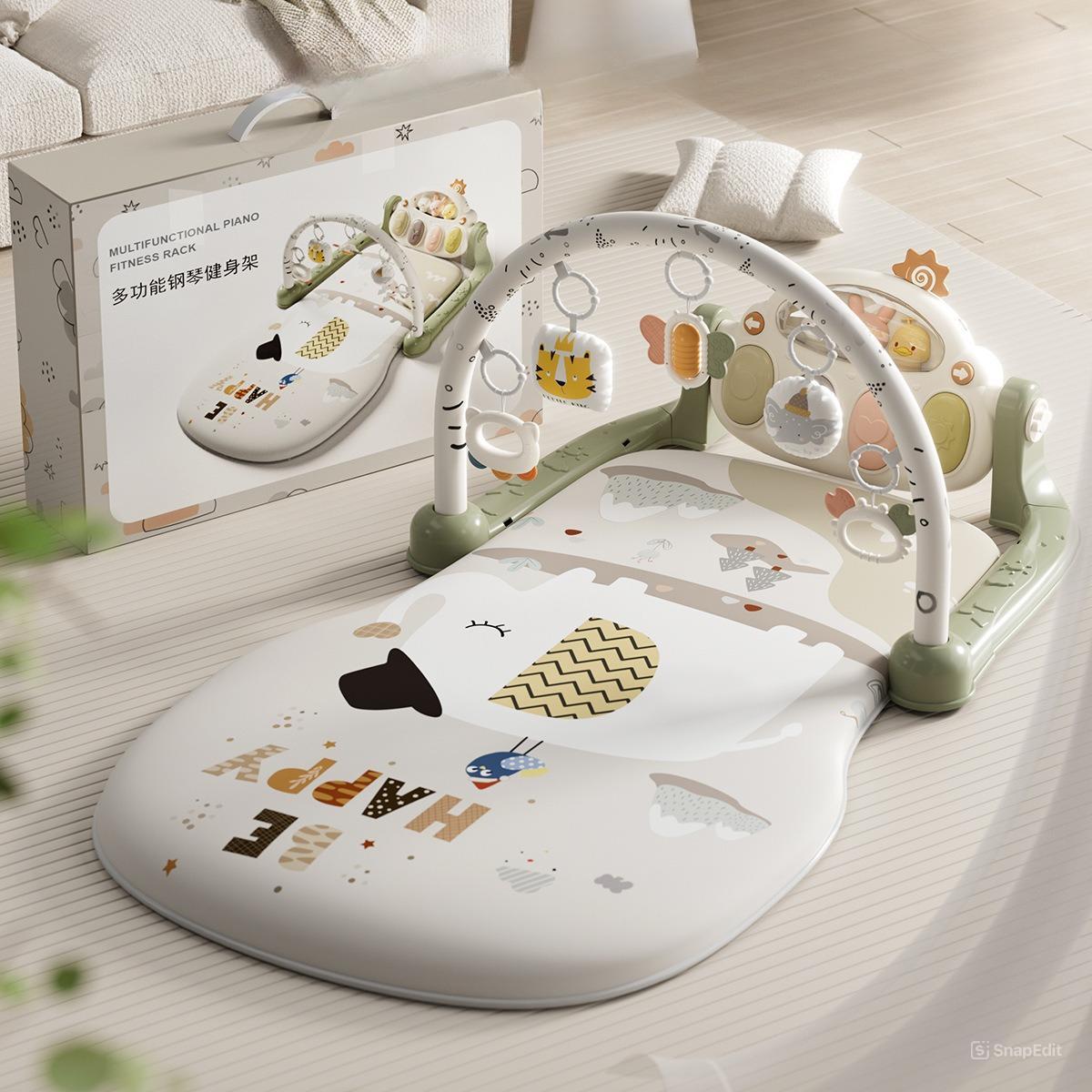 Розвиваючий килимок музичний дитячий Різнобарвний - фото 3 Розвиваючий килимок музичний дитячий Різнобарвний - фото 3