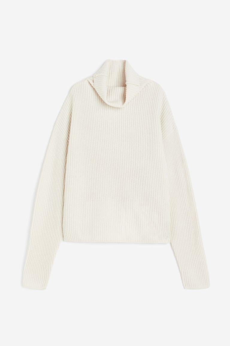 Свитер шерстяной кашемир бленд XS Молочный (10135915wer)