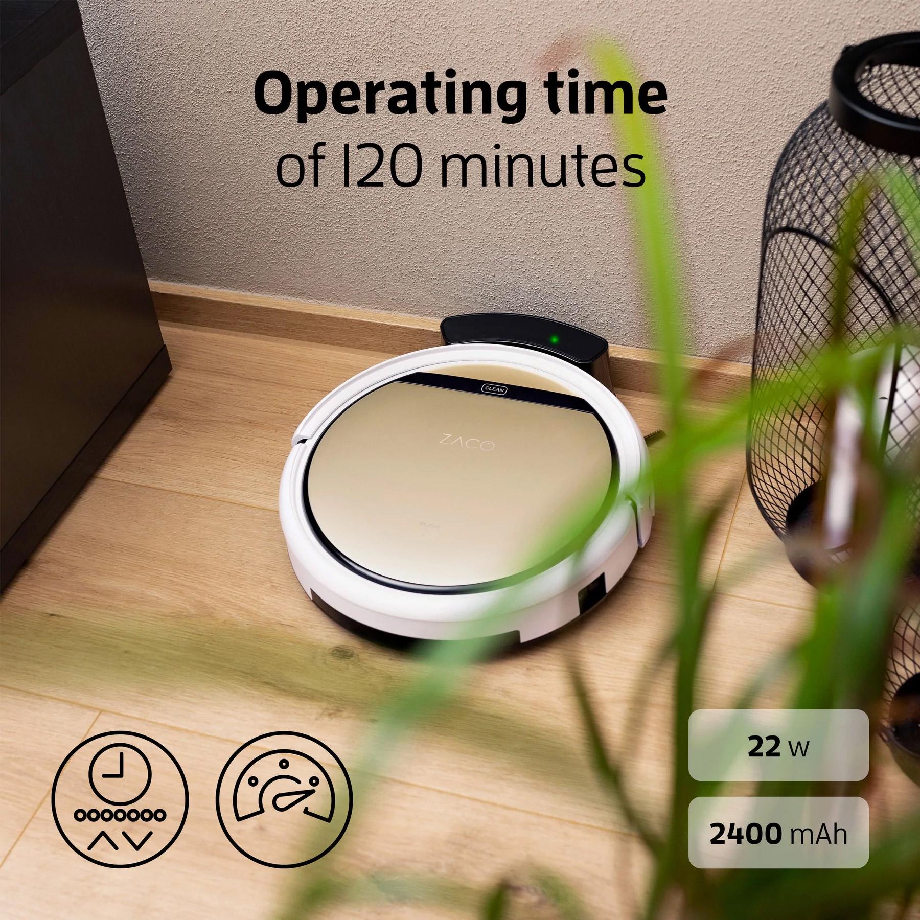 Робот-пылесос Zaco V5s Pro Champagne Gold (501731) - фото 9 Робот-пылесос Zaco V5s Pro Champagne Gold (501731) - фото 9