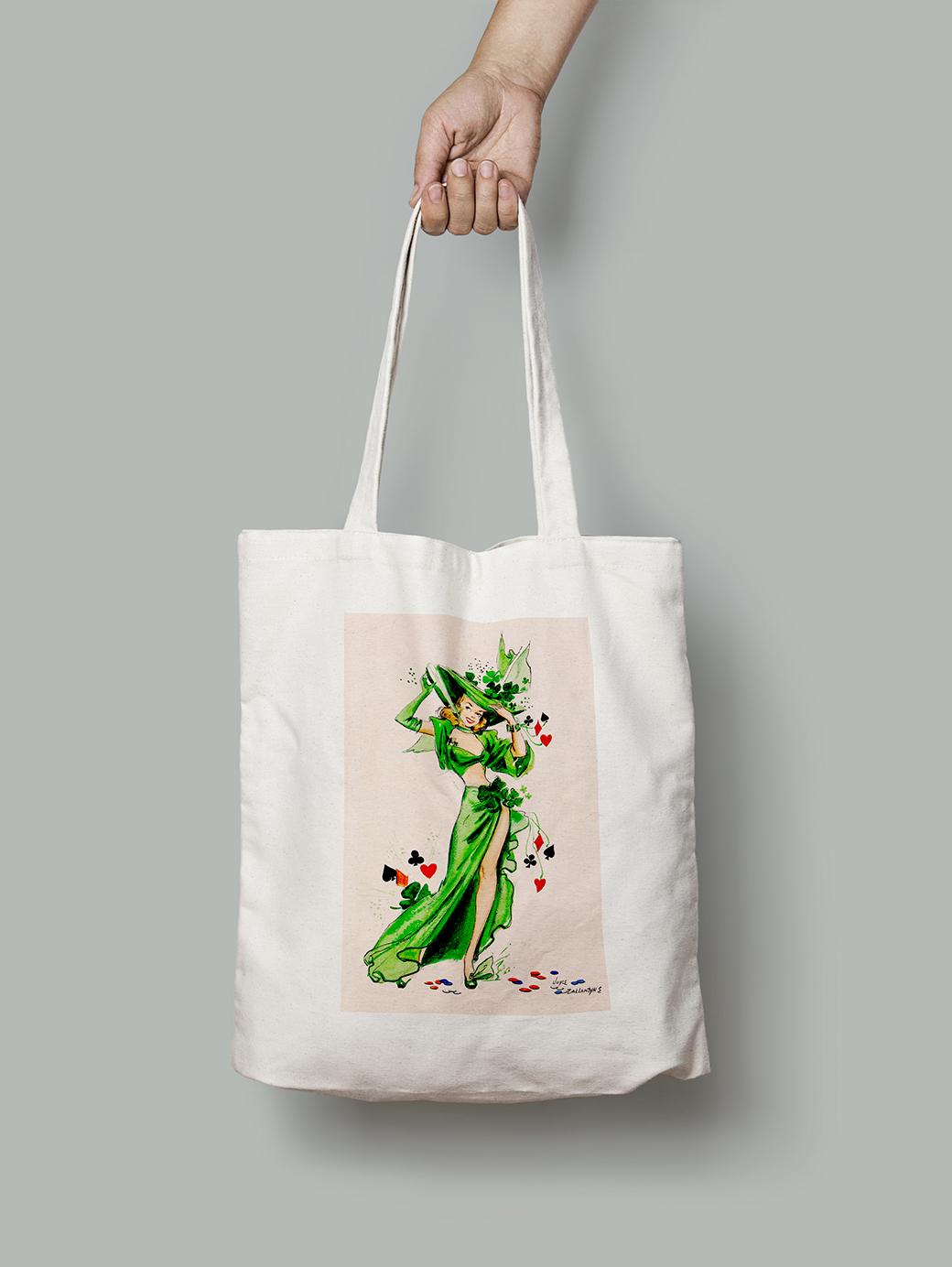 Эко-сумка Настоящая удача ирландца. Джойс Баллантайн шопер (pin_up010277_Bag)