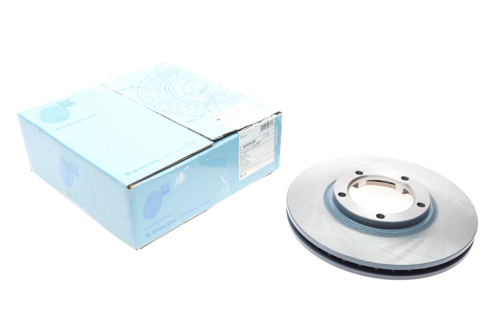 Диск тормозной передний BLUE PRINT для Mitsubishi L300/L400/Hyundai H-1/H200 1.6-3.0 90-13 254x24,6 мм (ADG04361)