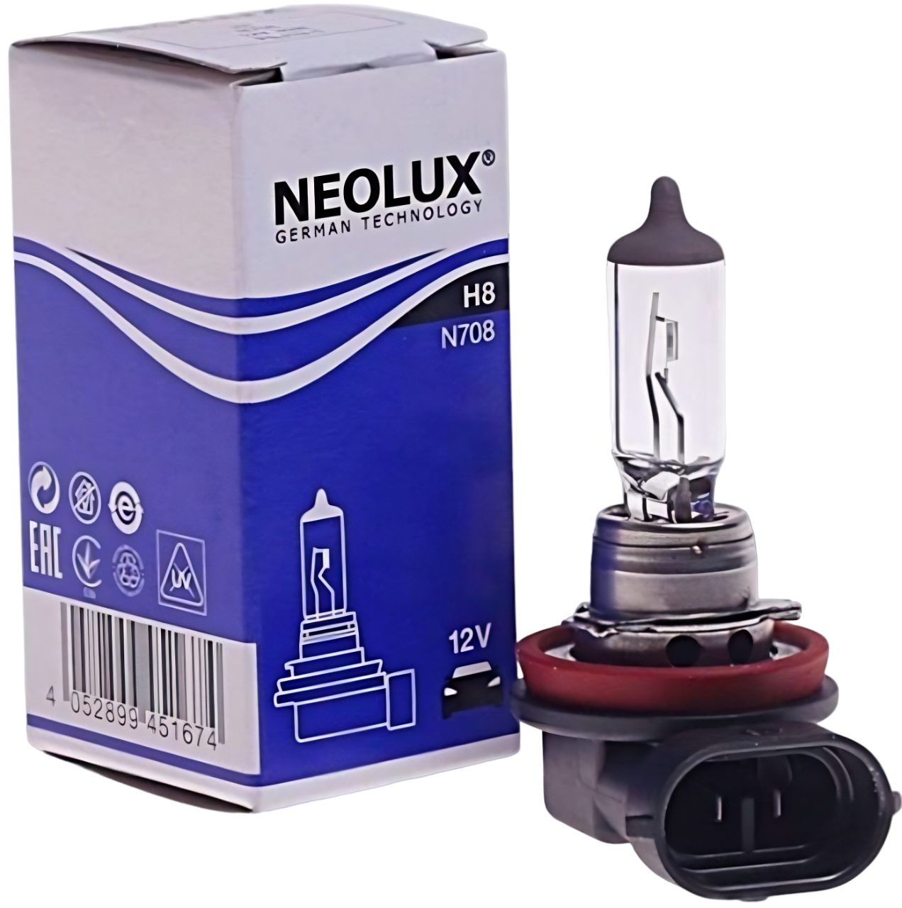 Автолампа H8 Standard 12V 35W PGJ19-1 (N708)