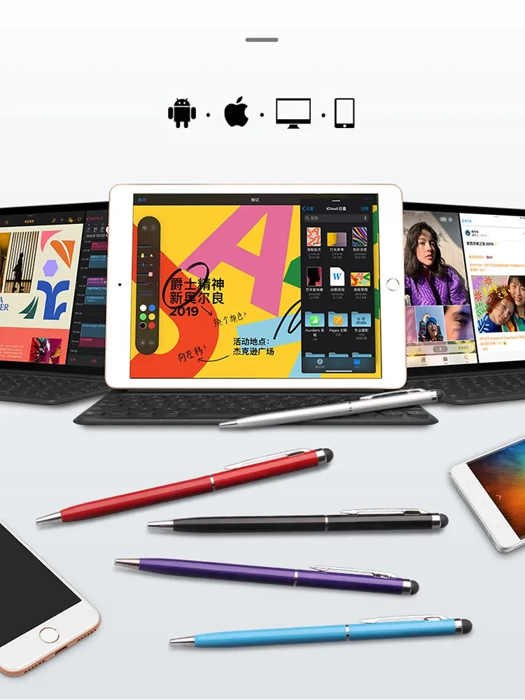 Стилус двосторонній для сенсорних екранів 2в1 Червоний - фото 3 Стилус двосторонній для сенсорних екранів 2в1 Червоний - фото 3