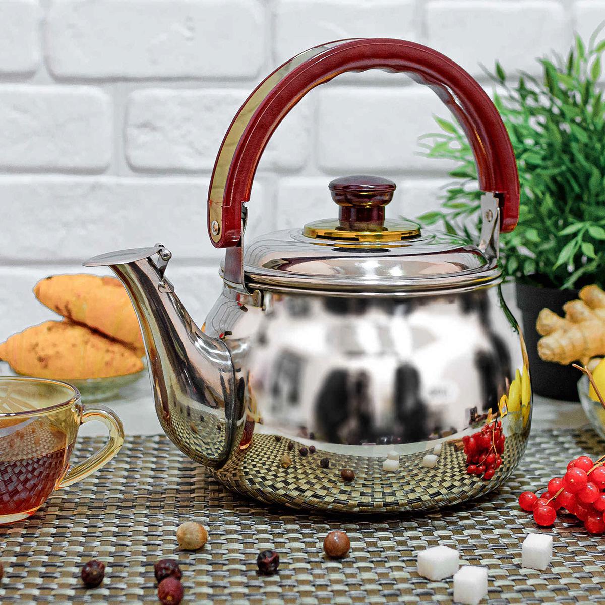 Чайник A-Plus со свистком 2,7 л (9030) - фото 3 Чайник A-Plus со свистком 2,7 л (9030) - фото 3