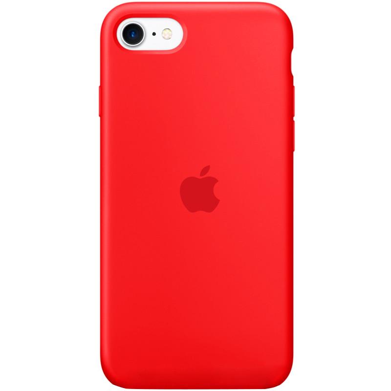 Противоударный чехол Silicone Case Full Protective AA для Apple iPhone SE 2020 Красный/Red