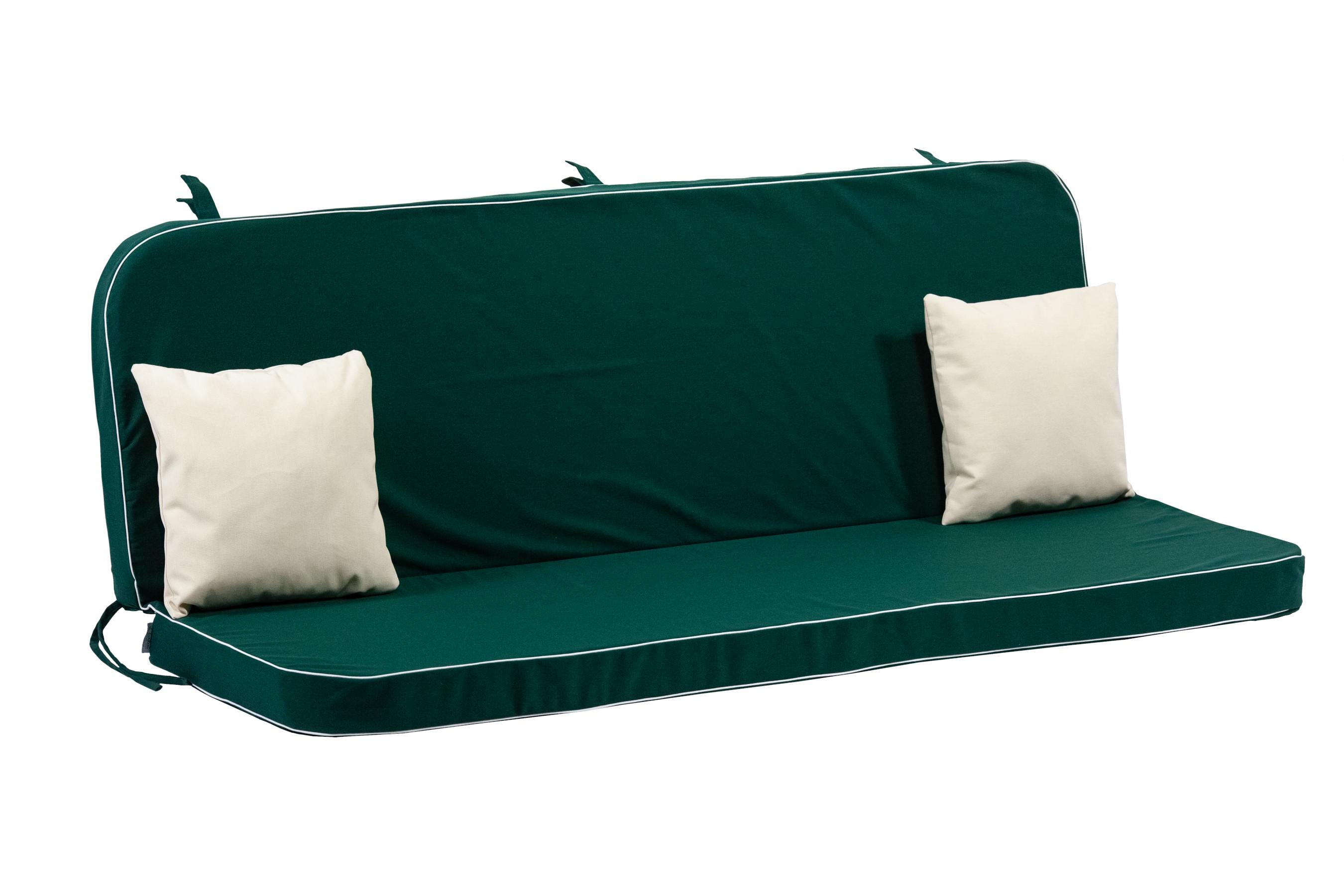 Матрас для качелей водоотталкивающий eGarden Serena 170x110x8 см акрил Темно-зеленый