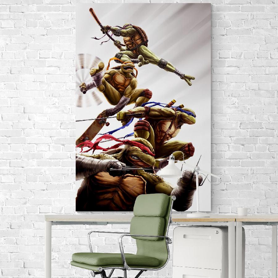 Картина Черепашки ниндзя HolstPrint 60х90 см