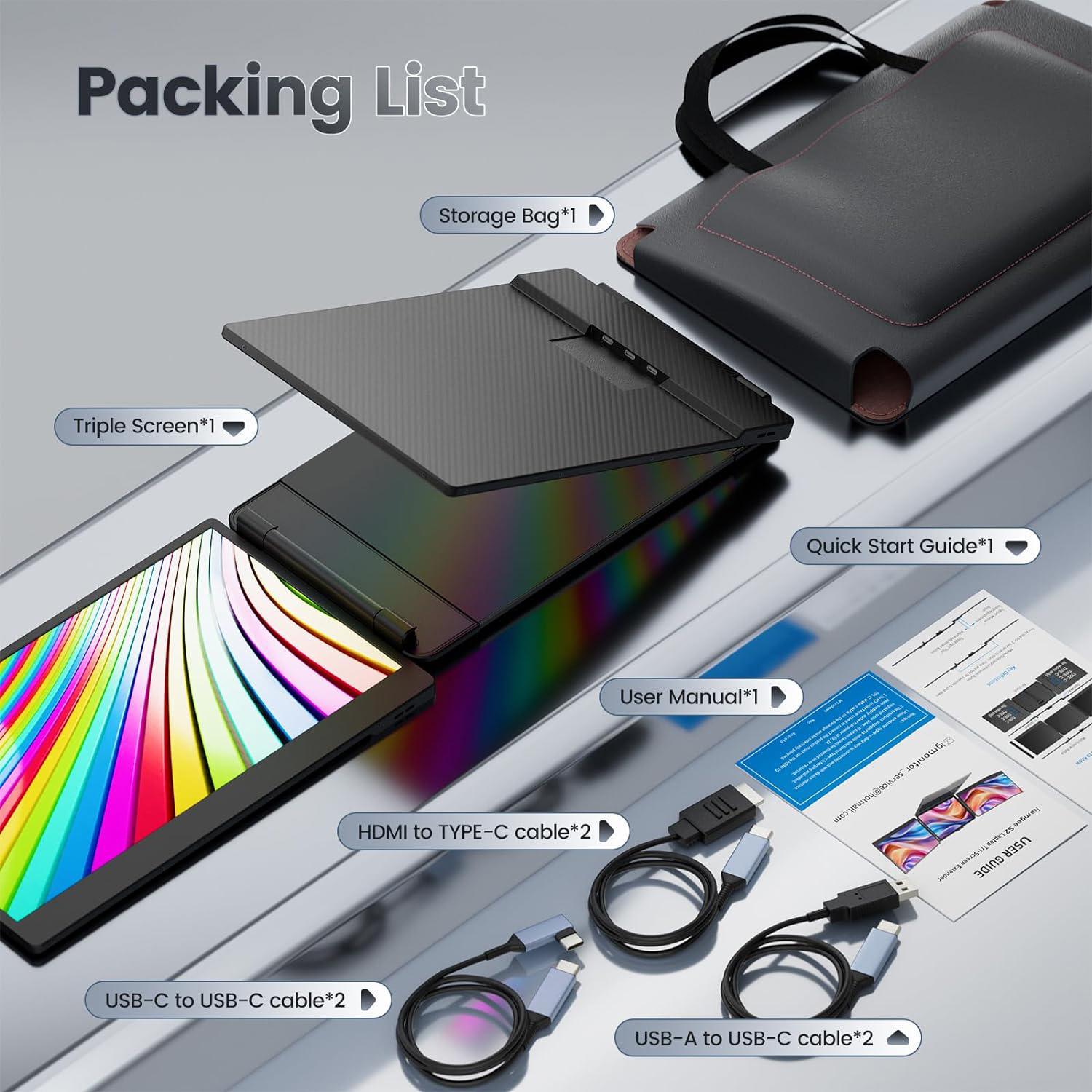 Мониторы для ноутбука Teamgee 13-17''/14'' Full HD 1080p IPS с двумя динамиками Plug and Play HDMI/USB-A/Type-C совместимы с Mac Wins Android Dex - фото 4 Мониторы для ноутбука Teamgee 13-17''/14'' Full HD 1080p IPS с двумя динамиками Plug and Play HDMI/USB-A/Type-C совместимы с Mac Wins Android Dex - фото 4