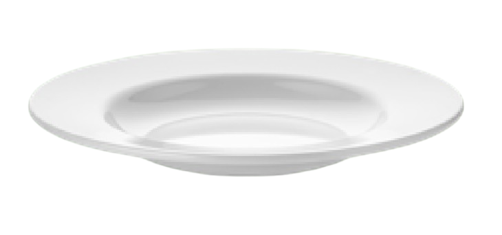 Тарелка круглая глубокая из поликарбоната Gastroplast 23 см Белый (GP-C23)