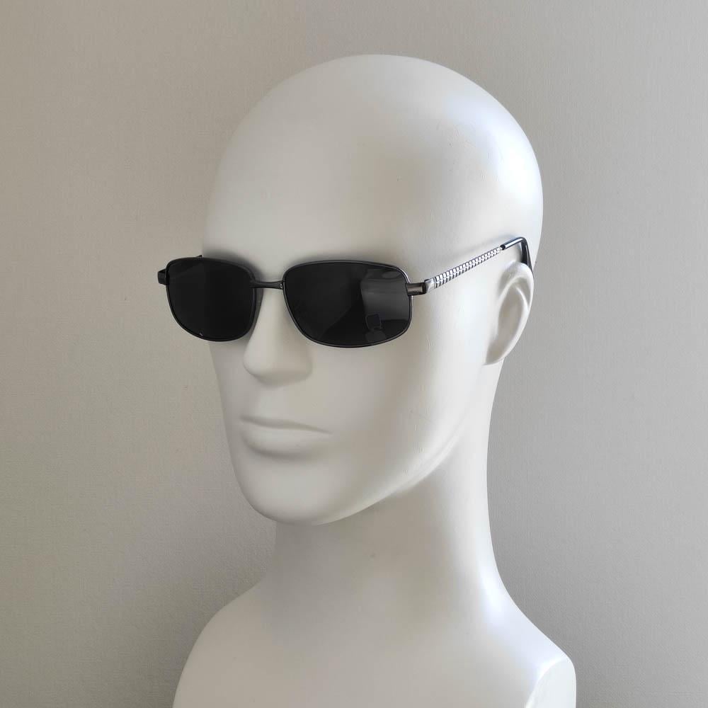 Сонцезахисні окуляри поляризовані 1014 NN з оправою із темної сталі Чорний (46644)