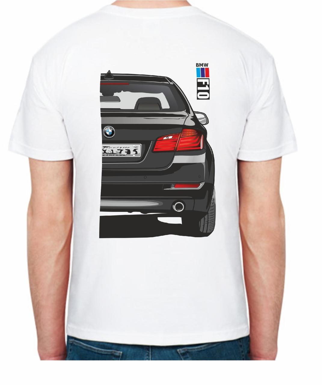 Футболка мужская Avtolife BMW F10 Stock FR 207310 L Черный/Белый (2496231557) - фото 2 Футболка мужская Avtolife BMW F10 Stock FR 207310 L Черный/Белый (2496231557) - фото 2