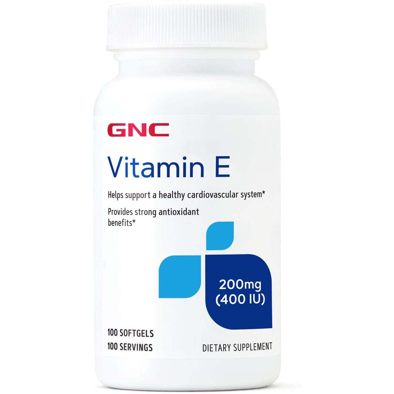 Витамин E для спорта GNC Vitamin E 400 IU 100 Softgels
